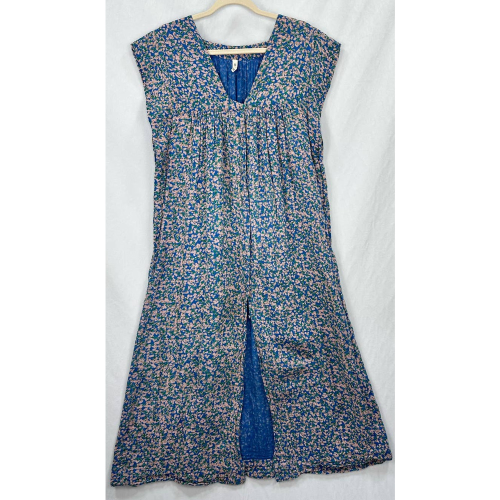 Mirth Pueblo Maxi Caftan Dress Handmade Gauze Cotton Cottagecore size XS - Picture 4 of 11